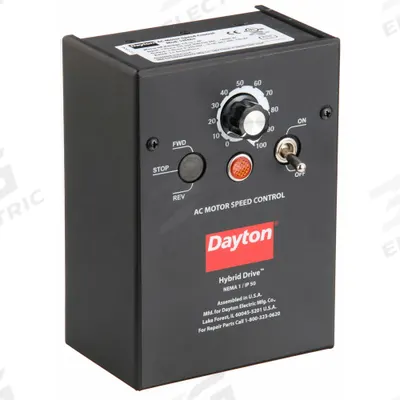 Dayton Variable Frequency Drive: In Phase Single, Out Phase Three, 1 hp - Dayton Hybrid Drives