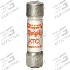 MERSEN Fuse: ATQ Series, Midget, Time-Delay, 1.8 A, 500 V AC, 13/32 in x 1 1/2 in, Non-Indicating (MPN ATQ1-8/10). Key specifications — Series: ATQ; Brand: MERSEN.