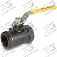 SHARPE Manual Two-Way Ball Valve: 1 1/4 in, Carbon Steel, Straight, FNPT x FNPT, Full Port Ball Port (MPN 4353010460). Key specifications — Brand: SHARPE; Handle: Locking Lever.