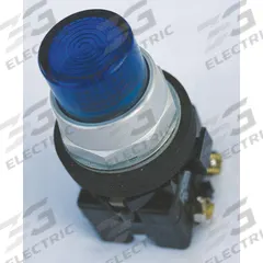 EATON Pilot Light Lens: 30 mm Panel Mounting Hole Dia, Blue, Fresnel, Incandescent/LED (MPN HT8BB). Key specifications — Brand: EATON; Compatible with Series: HT800 PresTest; Lens Material: Plastic.