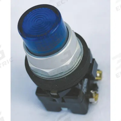 EATON Pilot Light Lens: 30 mm Panel Mounting Hole Dia, Blue, Fresnel - Pilot-Light Lenses
