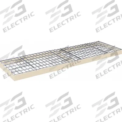 HALLOWELL Boltless Shelf: 72 in x 24 in, 1,200 lb Load Capacity, Steel, 4 ga Decking - Wire Decking Shelf Kits for Boltless Shelving