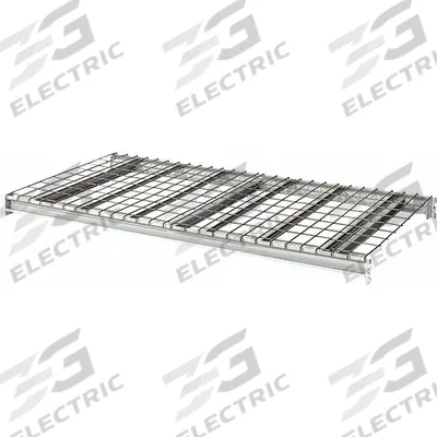 HALLOWELL Bulk Rack Shelf: 48 in x 48 in x 3 1/8 in, 14 ga Beams, Steel - Wire Decking Bulk Rack Shelf Kits