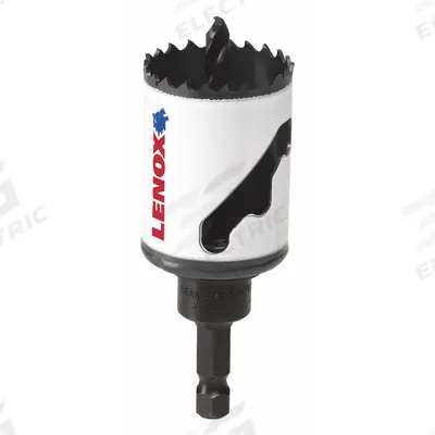 LENOX Hole Saw: 1 1/2 in Saw Dia., 4/5 Teeth per Inch, 1 7/8 in Max. Cutting Dp - Multi-Material-Cutting Hole Saws with Attached Arbor