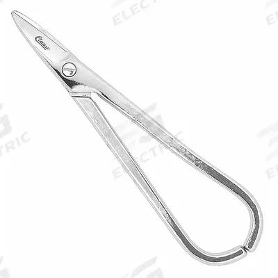 CLAUSS Scissors: Ambidextrous, 7 in Overall Lg, Serrated, Steel, Pointed - All-Metal Scissors