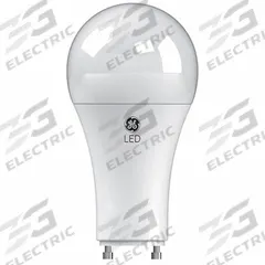 GE LAMPS Compact LED Bulb: 2-Pin (GU24), LED, (A) Classic, A19, 10 W Watt, 2700K, Frosted, 120V AC (MPN LED10DA19/GU24/827/E-4PK). Key specifications — Bulb Shape: A19; Voltage: 120V AC; Bulb Finish: Frosted; Color Temperature: 2700K; Brand: GE LAMPS.