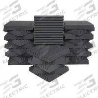 AURALEX Acoustic Foam: 0.75 NRC, Gray, 12 in Overall Lg, 12 in Overall Wd, 2 in Thick (MPN WEDGIE_24). Key specifications — Manufacturer Part Number: WEDGIE_24; Brand: AURALEX; Color: Gray; Fire Resistance Standards: UL-94 HF-1; Form Factor: Panel; Material: Foam; Mounting Location: Wall Surface.