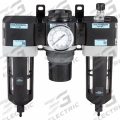 WILKERSON Filter/Regulator/Lubricator: 3/8 in NPT, 90 cfm, 150 psi Max Op Pressure, 5 micron (MPN C28-03-FKG0B). Key specifications — attr109588: C28; attr109524: WILKERSON.