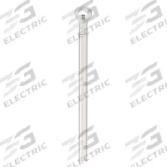 TY-RAP Cable Tie: 4 in Nominal Lg, 5/8 in Nominal Max. Bundle Dia., 0.09 in Wd, Natural, 100 PK (MPN TY523M). Key specifications — Outdoor Use: No; Color: Natural; Brand: TY-RAP.