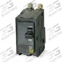 SQUARE D Miniature Circuit Breaker: 90 A, 120/240V AC, Single Phase, 22kA at 120/240V AC, 2 Poles (MPN QOB290VH). Key specifications — Phase: Single; Amps: 90 A; AC Voltage Rating: 120/240V AC; Max. AIR Rating: 22kA at 120/240V AC; For Use With: Square D NQOD Panelboards; Brand: SQUARE D.