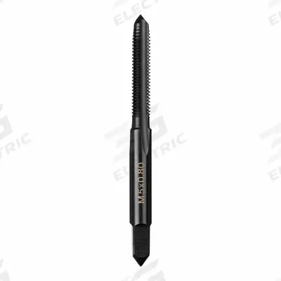 MILWAUKEE Straight Flute Tap: M5x0.8 Metric, 2B, 4 Flute, Plug Chamfer - General Purpose Hand Taps
