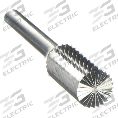 APPROVED VENDOR Carbide Bur: Cylinder with End Cut, SB-43, Single Cut, 1/8" x 9/16" Head - Single-Cut End-Cut Cylinder Burs