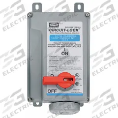 HUBBELL Mechanical Interlock: 120/208V AC, Three Phase, 100 A, 4 Pole, 5 Wire (MPN HBL5100MI9W). Key specifications — Brand: HUBBELL; Reverse Service: No.