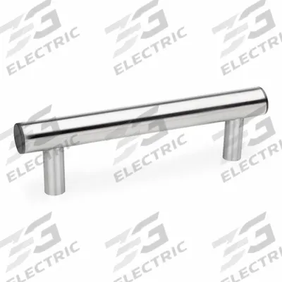 JW WINCO Pull Handle: Threaded Holes, Rear-Mount, 10 in Mounting Hole Center to Center - Load-Rated Straight-Leg Tubular Pull Handles