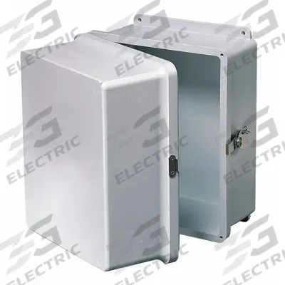 WIEGMANN Enclosure: Fiberglass, 12 in x 10 in x 10 in, NEMA 1/12/3R/4X/6P, Screw On - Fiberglass Submersible Enclosures