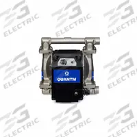 GRACO Electric Diaphragm Pump: 316 Stainless Steel Body, 1 in Fluid Connection Size, NPT Connection (MPN TE30-0342). Key specifications — Nameplate Voltage: 100-120V AC; Brand: GRACO; Diaphragm Material: PTFE with EPDM Backing; Check Valve Material: PTFE.
