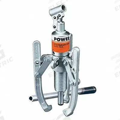 POSI LOCK Hydraulic Ram Puller: 8 ton Capacity with Attachments - Ram Puller Sets
