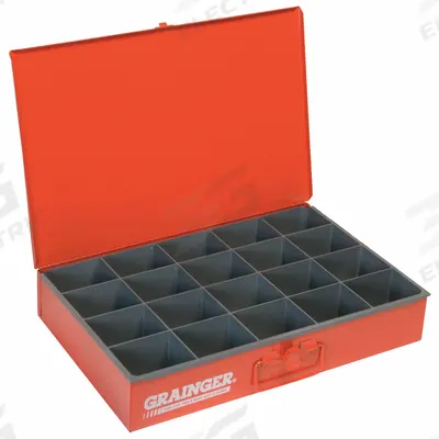 DURHAM MFG Compartment Drawer: 18 3/8 in x 12 1/2 in x 3 1/8 in, 3 1/16 in x 3 7/16 in x 2 15/16 in - Large Compartmented Boxes
