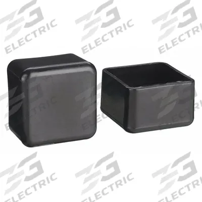 APPROVED VENDOR Furniture Protective Leg Tips: Plastic, 1 in Overall Wd, Square - Chair Leg Tips & Caps