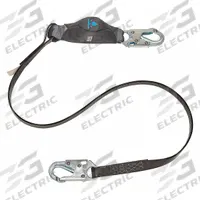 MSA Shock-Absorbing Lanyard: Shock Pack, Hot Work, Aluminum Snap Hook, Aluminum Snap Hook, 1 Legs (MPN 10206835). Key specifications — Brand: MSA; Color: Black; Visual Load Indicator: Yes; Shock-Absorbing Lanyard Material: Kevlar.