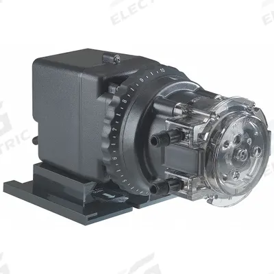 STENNER Peristaltic Chemical Metering Pump: 120V AC, 1/30 hp HP, 50 gpd Max. Flow Rate - Adjustable Flow Peristaltic Chemical Metering Pumps