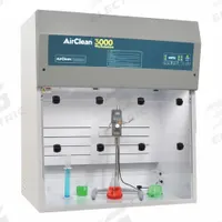 AIRCLEAN SYSTEMS Ductless Fume Hood: AirClean Systems, 36 in Overall Wd, 54 in Overall Ht, White (MPN AC3000). Key specifications — Assembly: Fully Assembled; Brand: AIRCLEAN SYSTEMS; Base/Stand Included: Yes; Blower Included: Yes; Work Surface Included: Yes.
