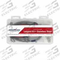 APPROVED VENDOR Tool Lanyard Kit: Stainless Steel, Nylon, 101 Components (MPN WWG-DISP-LANYARDSS). Key specifications — attr1070826: Nylon; attr225964: APPROVED VENDOR; attr1070839: (20) Cables.