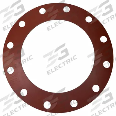 APPROVED VENDOR Full Face Flange Gasket: Class 150, SBR, For 10 in Pipe, 1/8 in Thick, Red - SBR Full-Face Gaskets