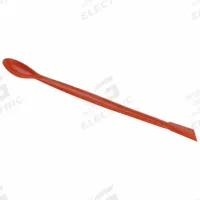 Sampling Spatula and Spoon: Double Ended Spatula & Spoon, Non-Sterile, Polyamide, 1/4 in Overall Wd (MPN 593). Key specifications — Product Type: Double Ended Spatula & Spoon; Standards: NSF/ANSI 51; Brand: APPROVED VENDOR; Coating: Uncoated; Color: Red.