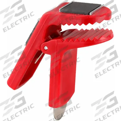 SHUR-LINE Paint Can Clip: Plastic, 2 in Lg, 1 1/4 in Wd, 3 1/4 in Thick, Red - Magnetic Paint Can Clips
