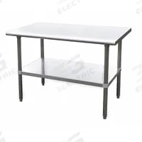 APPROVED VENDOR Work Table: Fixed Ht, Stainless Steel, 48 in x 30 in, 600 lb Overall Load Capacity (MPN 4UEJ6). Key specifications — Brand: APPROVED VENDOR; Unit Type: Not Expandable or Modular.