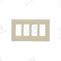 LEGRAND Wall Plate: Decorator-Rocker, 4 Gang, Brown, Jumbo Size (MPN TPJ264I). Key specifications — Brand: LEGRAND; Material: Nylon.