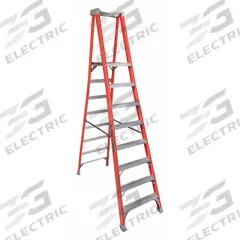 LOUISVILLE LADDER Platform Stepladder: 8 ft Ladder Size, Fiberglass, 300 lb Load Capacity, 44 lb Wt (MPN FXP1708). Key specifications — Brand: LOUISVILLE LADDER; Included Features: Impact-Resistant Bracing.