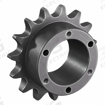 TRITAN Sprocket: For 60 Chain, 15 Teeth, 3.607 in Pitch Dia, 3.98 in Outside Dia - Size 60 Bushed-Bore Roller Chain Sprockets