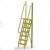 TRI-ARC Configurable Platform Ladder: 9.3 ft Overall Ht, 30 in Overall Wd, 20 in Overall Dp, Steel (MPN UCL7507242). Key specifications — Material: Steel; Color: Yellow; Brand: TRI-ARC.