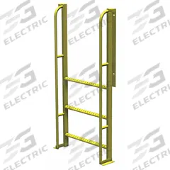 TRI-ARC Configurable Platform Ladder: 6.8 ft Overall Ht, 30 in Overall Wd, 20 in Overall Dp, Steel (MPN UCL9003246). Key specifications — Material: Steel; Color: Yellow; Brand: TRI-ARC.