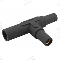 Tapping Tee: Female-Male-Female, Black, 600V AC/600V DC, 150 A, Series 15 (MPN HBL15TBK). Key specifications — Brand: HUBBELL; Gender Configuration: Female-Male-Female.