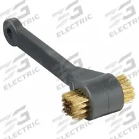 QUICKCABLE Battery Brush: Side Terminal Brush, Cleaning Batteries, Steel, Plastic, 6 in Overall Lg (MPN 120122-525-001). Key specifications — Material: Steel; Handle Material: Plastic; Brand: QUICKCABLE.