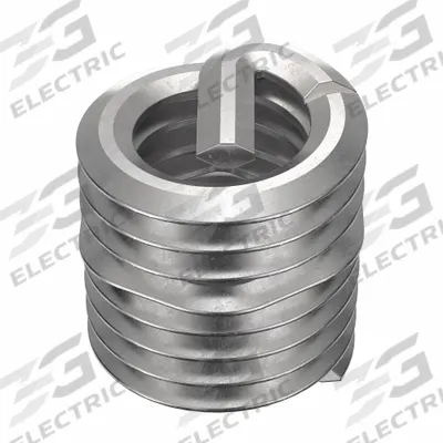 HELI-COIL Helical Insert: Tanged Tang Style, Free-Running, #10-32 Thread Size, Plain - Free-Running Tanged Helical Inserts