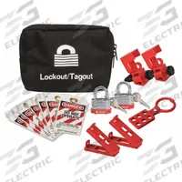CONDOR Portable Lockout Kit: Keyed Different Padlocks (MPN 437R66). Key specifications — Carrying Case Dimensions: 2 in D x 7.5 in W x 4.75 in H; Included Lockout Types: Circuit Breaker; Carrying Case Type: Bag; Carrying Case Material: Nylon; Key Type: Keyed Different; Kit Type: Portable Lockout Kit; Filled: Yes; Includes: (1) Wall Switch.