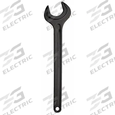 FACOM Open End Wrench: Carbon Steel, Black Oxide, 34 mm Head Size, 12 1/4 in Overall Lg - Metric, Single End, Open End Wrenches