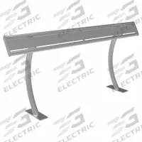 ULTRAPLAY Outdoor Bench: Hartford, 72 in Overall Lg, Black, Black, Plank Surface, Surface, Steel (MPN 13SM-HS6). Key specifications — Manufacturer Part Number: 13SM-HS6; Brand: ULTRAPLAY; Frame Color: Black; Product Type: Outdoor Bench; Seat Color: Black; Series: Hartford.