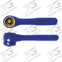 AMPCO Hand Ratchet: Round, Not Reversible, 7 3/4 in Overall Lg, Plastisol, 30° Min Arc Swing (MPN IW-142R). Key specifications — attr1205598: Not Reversible; attr1205605: Quick-Release Not Included; attr1205626: Plastisol; attr1205607: Round; attr1205624: AMPCO.