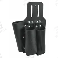 KLEIN TOOLS Tool Pouch: For 2 in Belt Wd - Max, 3 Pockets, Black, Leather (MPN 5118PRS). Key specifications — Closure Type: Open Top; Attachment: Belt Slot; Color: Black; Brand: KLEIN TOOLS; For Tool Type: Folding Rules.