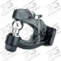 REESE Pintle Hook and Ball: Bolt On, 16,000 lb Gross Vehicle Wt Capacity, 3,000 lb Tongue Wt, Steel (MPN 7411520). Key specifications — Vehicle Class: III; Material: Steel; Finish: Powder Coated; Brand: REESE.
