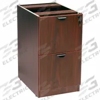 BOSS Desk Pedestal: Mahogany, 2 Drawers, 26 in Overall Wd, 28 1/2 in Overall Ht, 22 in Overall Dp (MPN N176-M). Key specifications — Brand: BOSS; Color: Mahogany; Product Type: Hanging File Cabinet.