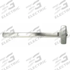FALCON EXITS Surface Vertical Rod: 3 ft Max Door Wd, Stainless Steel (MPN F-25-V-EO 3 32D). Key specifications — attr1011837: FALCON EXITS; attr1011847: Surface Vertical Rod; attr1024139: Touchbar; attr1011835: Yes.