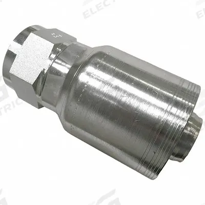 AEROQUIP Hydraulic Crimp Fitting: Carbon Steel, Straight, -24 For Hose Dash Size - Aeroquip Crimp Hydraulic Hose Fittings with JIC Connection