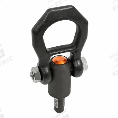 JW WINCO Quick-Release Hoist Ring: Steel, 1,529 lbf Load Limit, 1/2"-13 Thread Size - Quick-Release Threaded Pivot-Only Hoist Rings