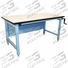 PRO-LINE Workbench: Adj Ht, Laminate, 60 in x 30 in, 750 lb Overall Load Capacity, Blue (MPN ELH6030C-L14). Key specifications — Brand: PRO-LINE.